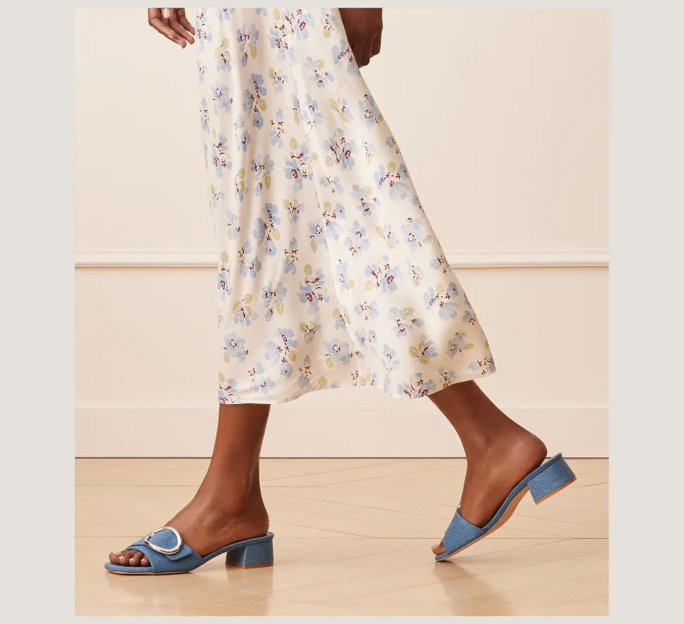 Stuart Weitzman Flat & Low Heel Sandals|Trending: Block Heels-CHANGE LOCATION